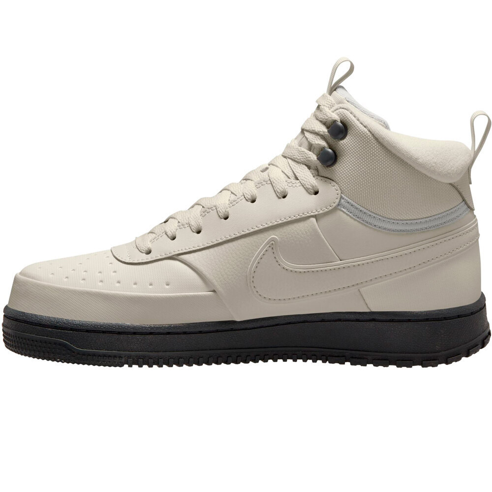 Nike zapatilla moda hombre COURT VISION MID WNTR GRIS lateral interior