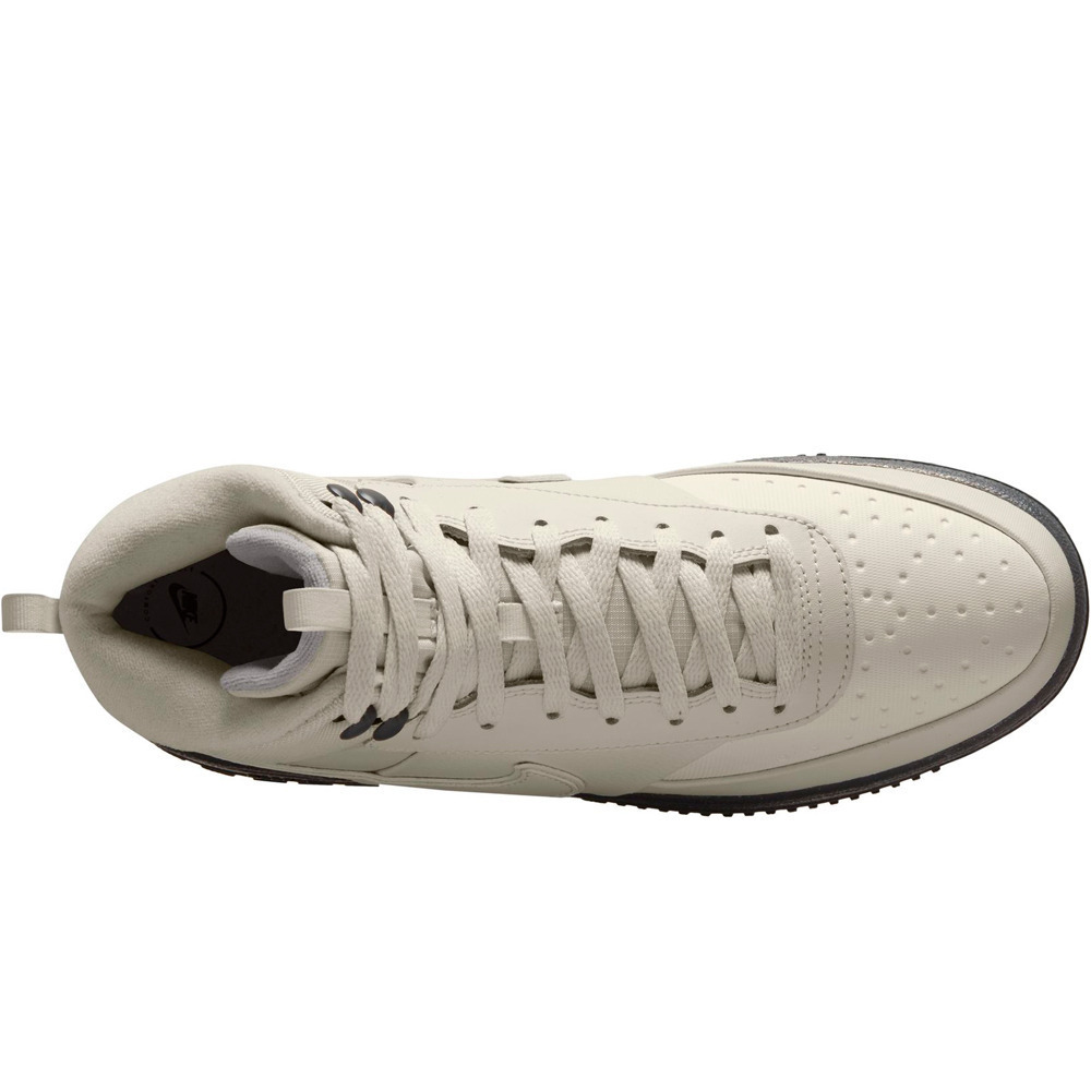 Nike zapatilla moda hombre COURT VISION MID WNTR GRIS vista trasera