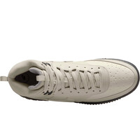 Nike zapatilla moda hombre COURT VISION MID WNTR GRIS vista trasera