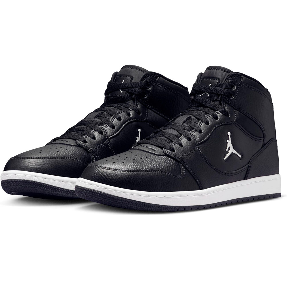 Nike zapatilla moda hombre JORDAN COURT CONNECT MID NEGRO lateral interior