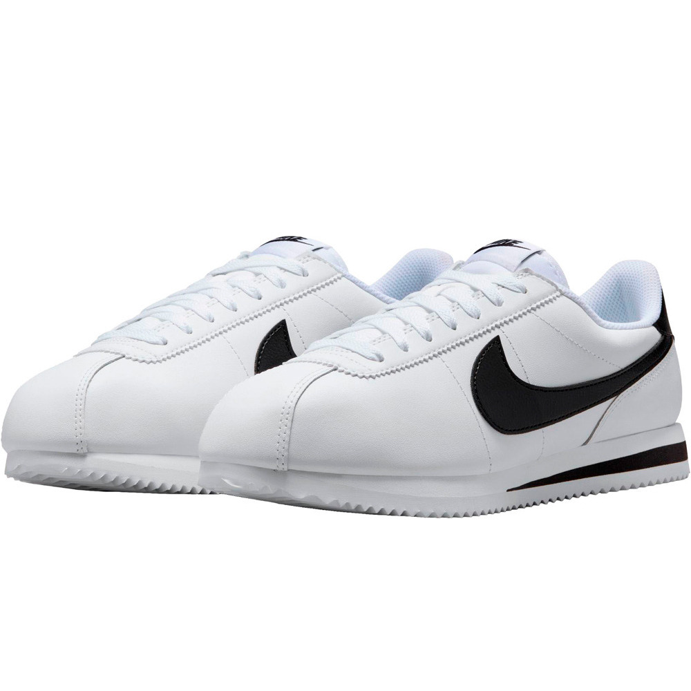 Nike zapatilla moda mujer CORTEZ BLANCO lateral interior