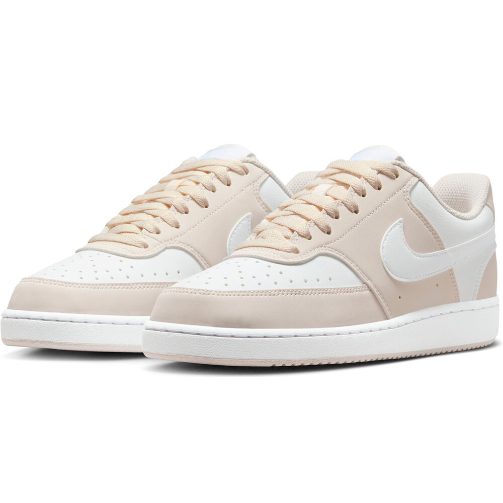 Nike zapatilla moda mujer COURT VISION LOW GRIS lateral interior