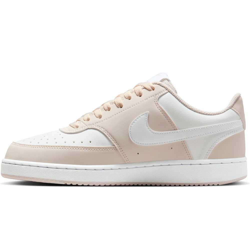 Nike zapatilla moda mujer COURT VISION LOW GRIS puntera