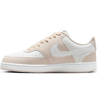 Nike zapatilla moda mujer COURT VISION LOW GRIS puntera
