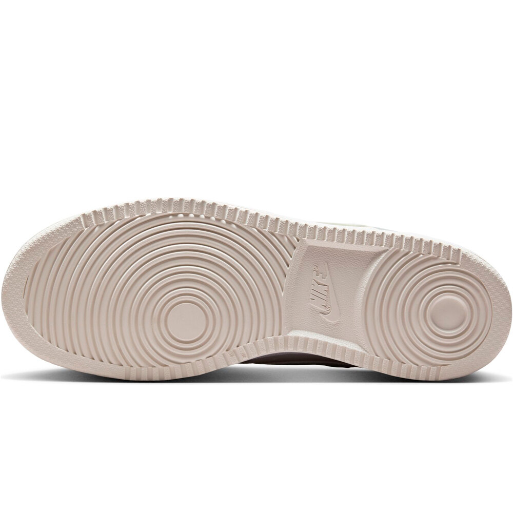 Nike zapatilla moda mujer COURT VISION LOW GRIS vista superior