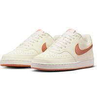 Nike zapatilla moda mujer COURT VISION LOW NEXT NATURE MARRON lateral interior