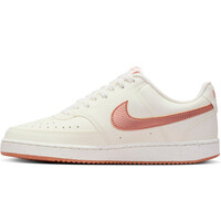 Nike zapatilla moda mujer COURT VISION LOW NEXT NATURE MARRON puntera