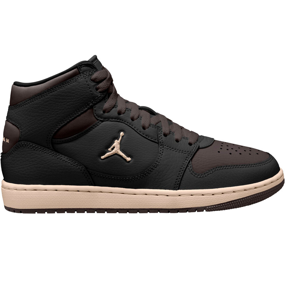 Nike zapatilla moda mujer WMNS JORDAN COURT CONNECT MID NEGRO lateral exterior
