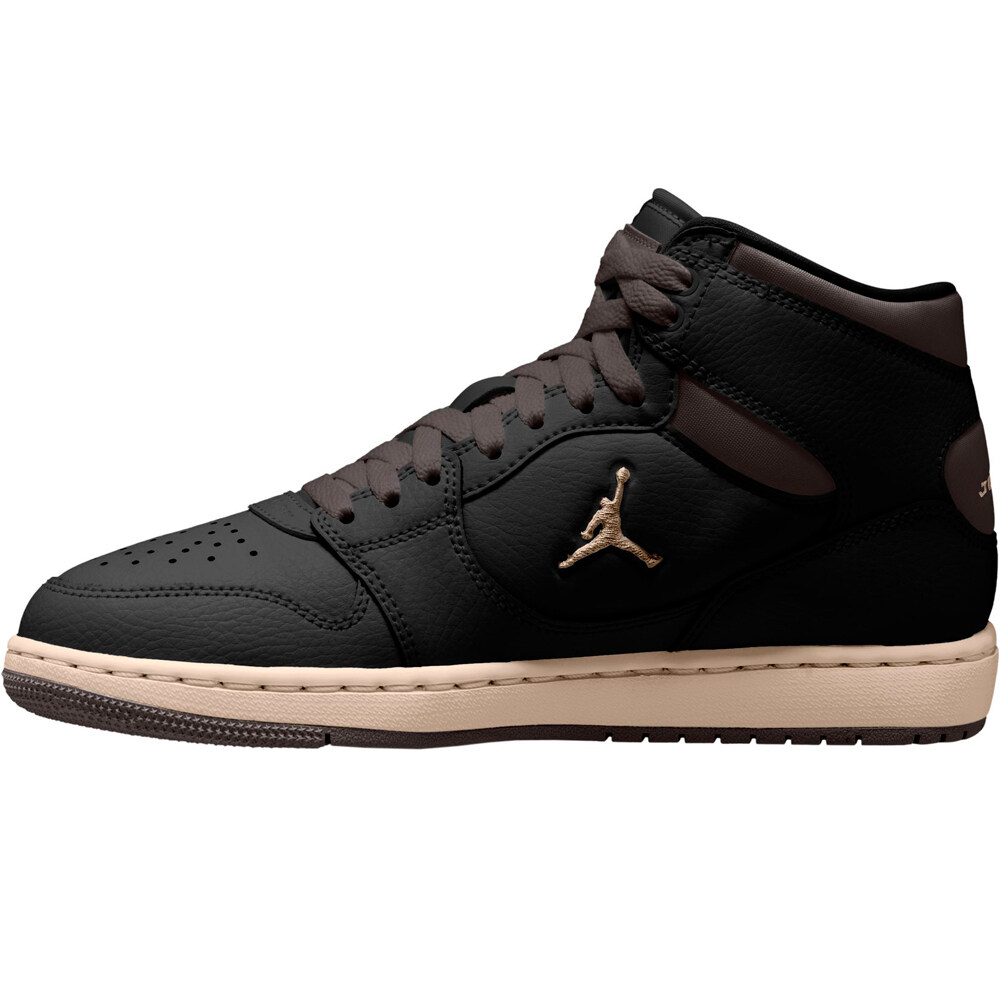 Nike zapatilla moda mujer WMNS JORDAN COURT CONNECT MID NEGRO lateral interior