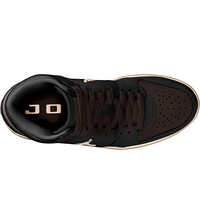 Nike zapatilla moda mujer WMNS JORDAN COURT CONNECT MID NEGRO vista trasera