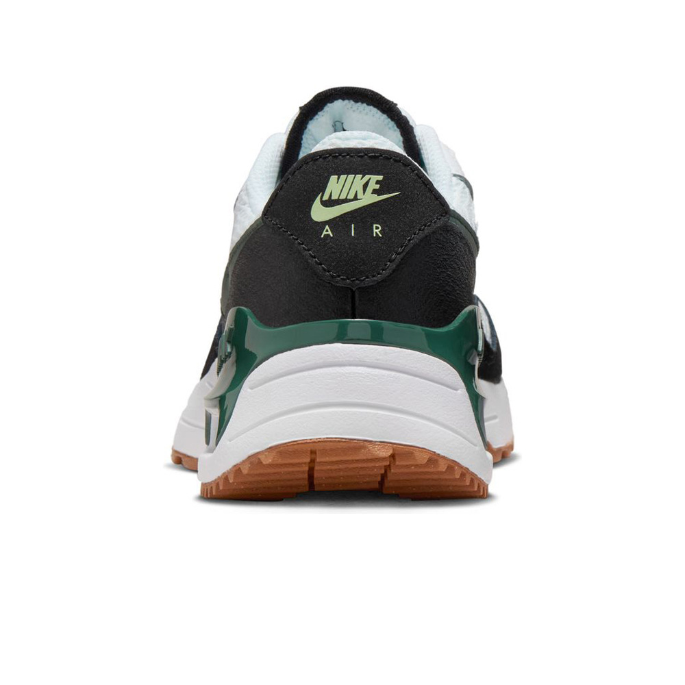 Nike zapatilla moda niño AIR MAX SYSTEM BLANCO vista trasera