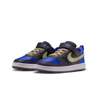 Nike zapatilla moda niño COURT BOROUGH LOW RECRAFT AZUL lateral interior
