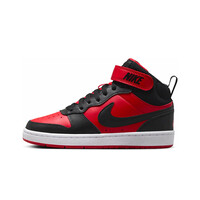Nike zapatilla moda niño COURT BOROUGH MID 2 NEGRO lateral exterior