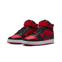 Nike zapatilla moda niño COURT BOROUGH MID 2 NEGRO lateral interior
