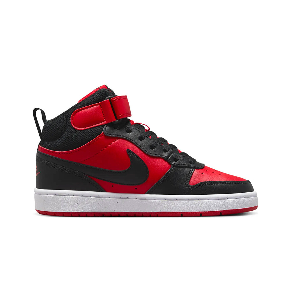 Nike zapatilla moda niño COURT BOROUGH MID 2 NEGRO puntera