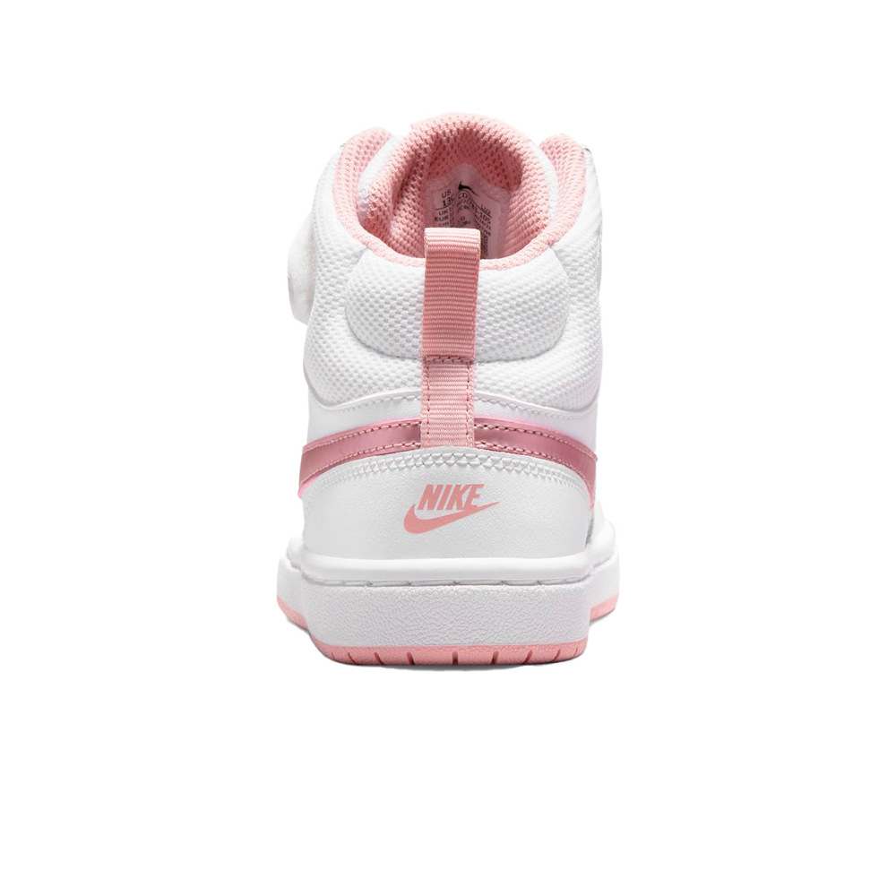 Nike zapatilla moda niño COURT BOROUGH MID 2  vista trasera
