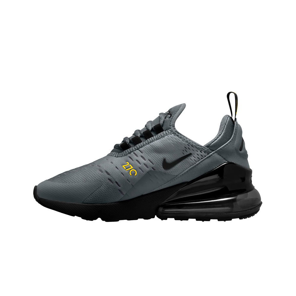 Nike zapatilla moda niño NIKE AIR MAX 270 (GS) GRIS lateral interior