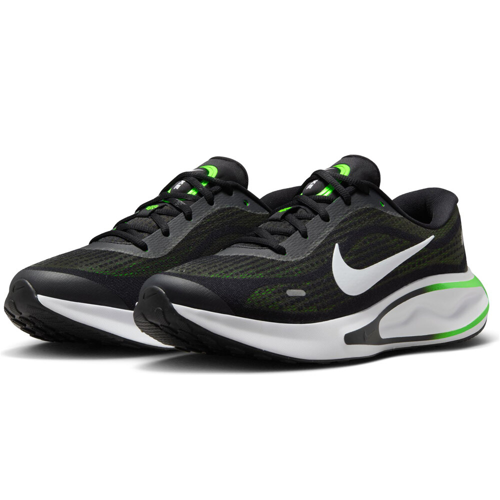 Nike zapatilla running hombre JOURNEY RUN NEGRO lateral interior