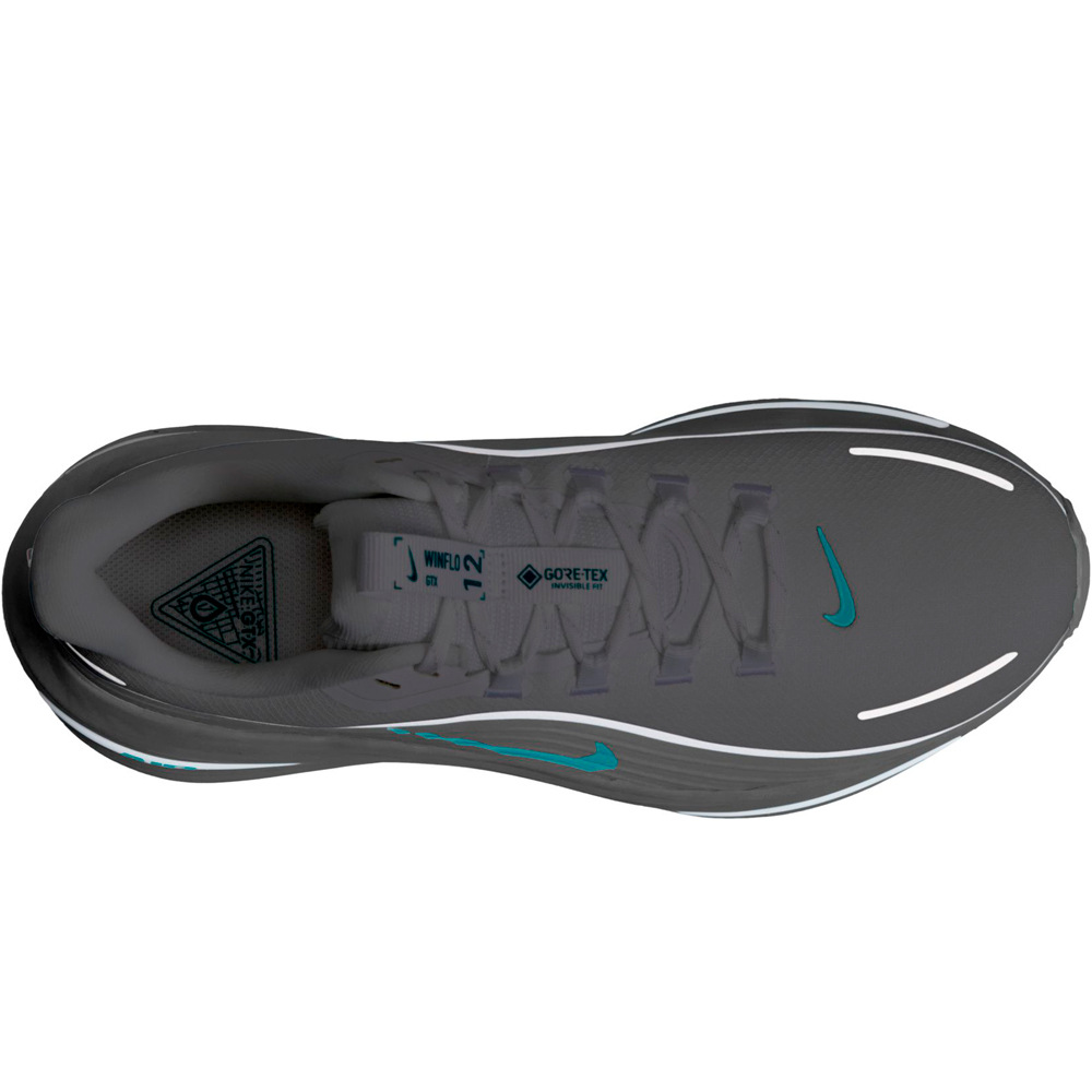 Nike zapatilla running hombre NIKE AIR WINFLO 12 GTX NEGRO vista trasera