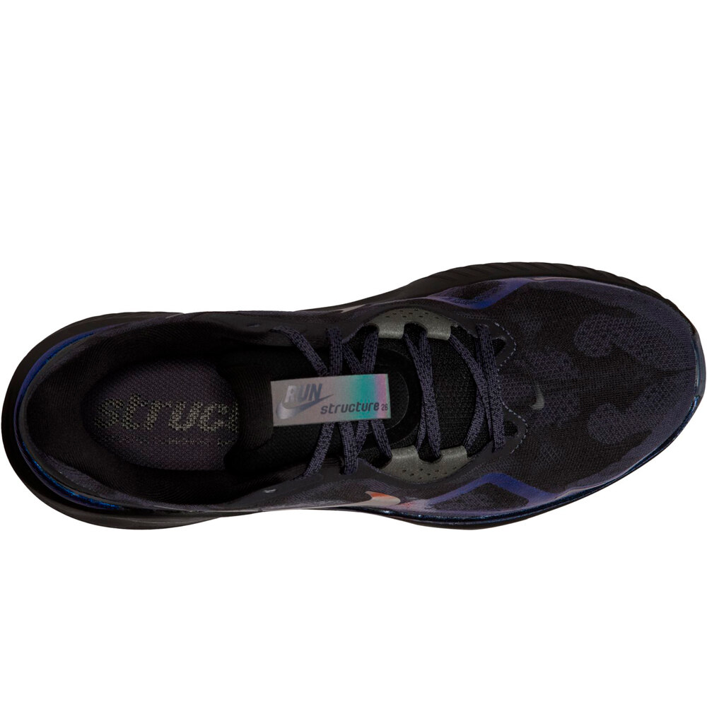 Nike zapatilla running hombre NIKE STRUCTURE 26 CM NEGRO vista trasera
