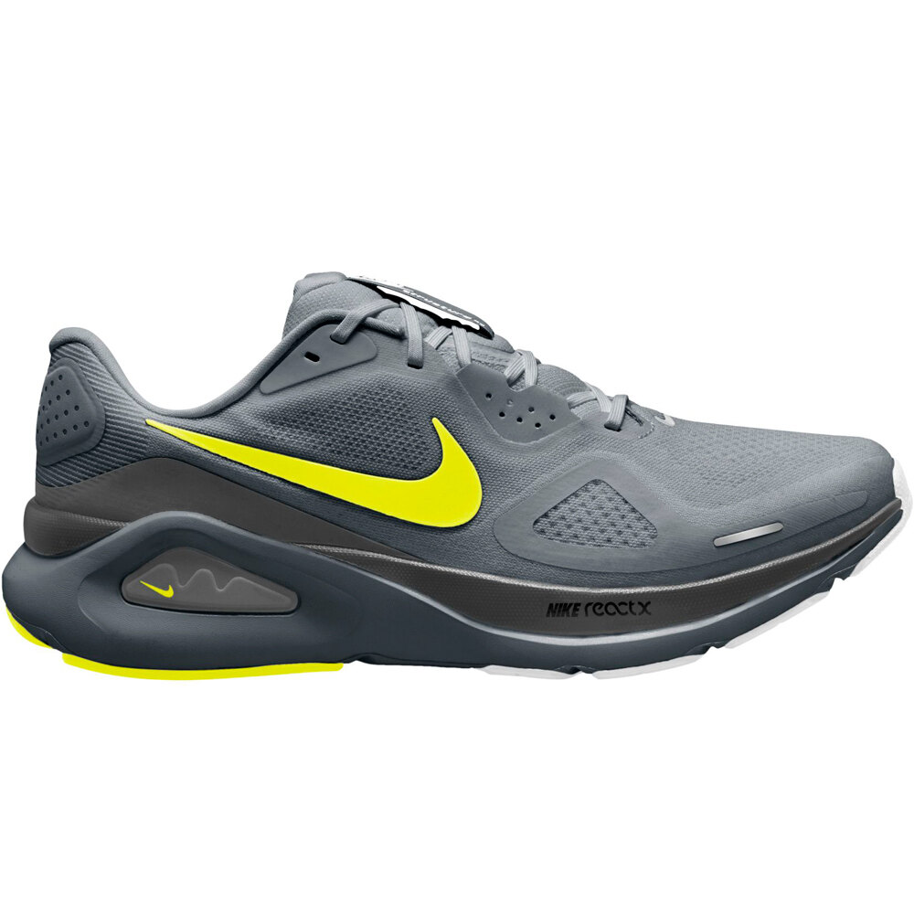 Nike zapatilla running hombre NIKE STRUCTURE 26 GRIS lateral exterior