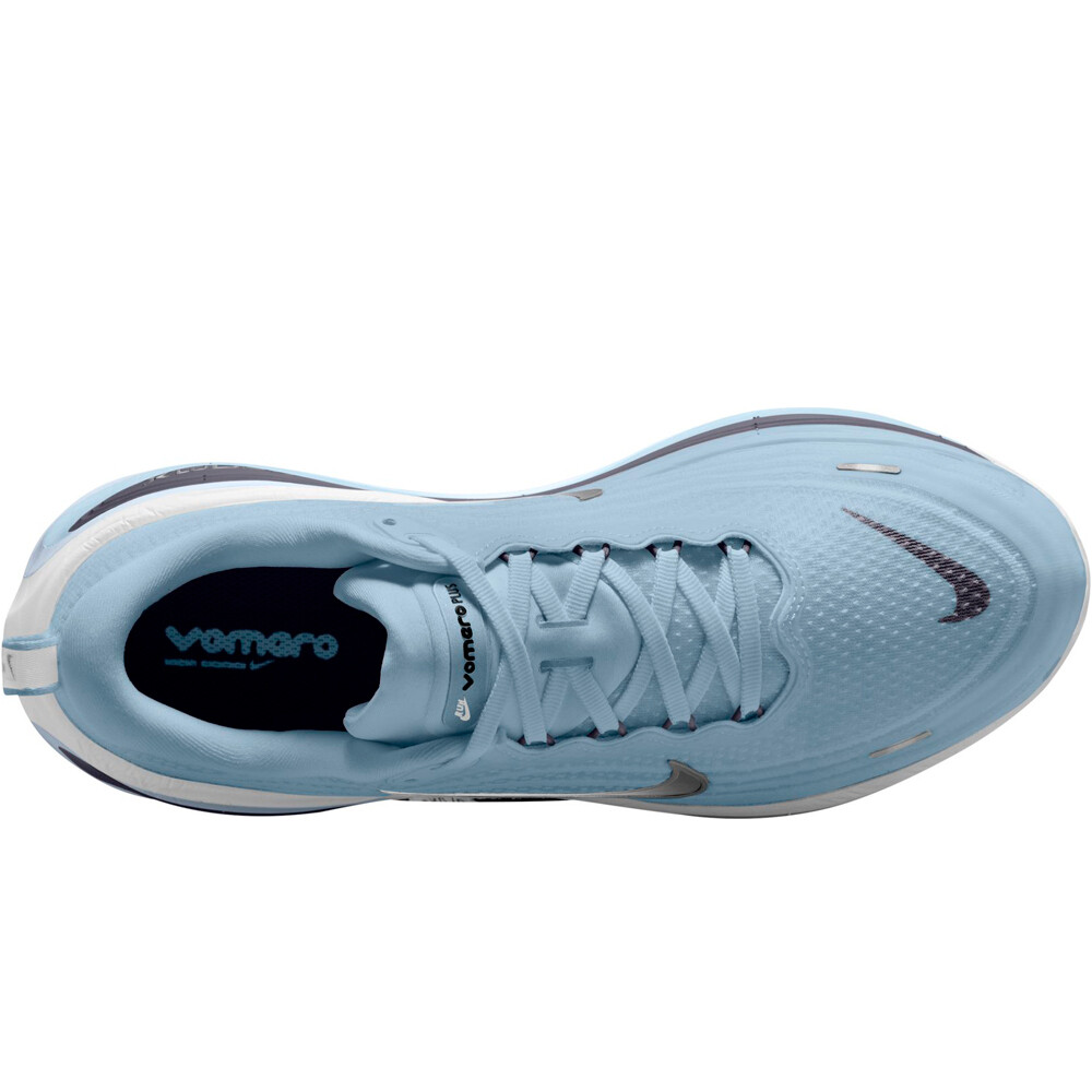 Nike zapatilla running hombre NIKE VOMERO PLUS AZUL vista trasera
