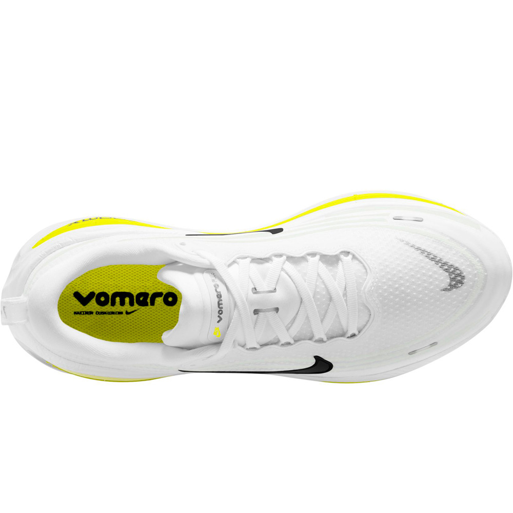 Nike zapatilla running hombre NIKE VOMERO PLUS BLANCO vista trasera
