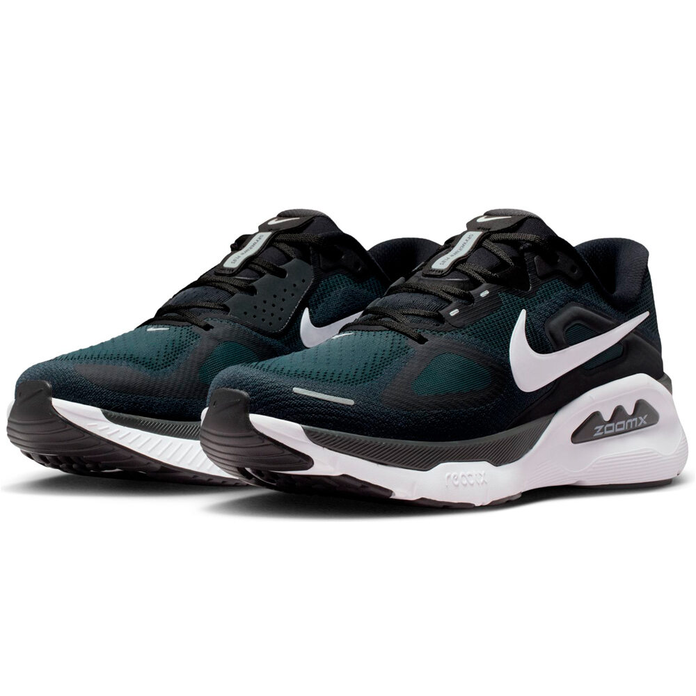Nike zapatilla running hombre STRUCTURE PLUS NEGRO lateral interior