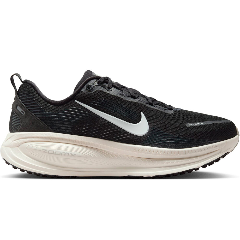 Nike zapatilla running hombre VOMERO 18 WIDE NEGRO lateral exterior