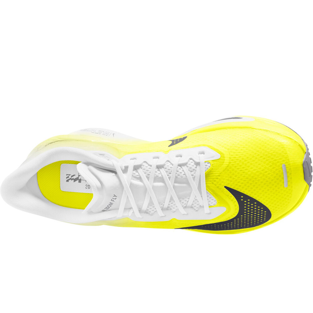 Nike zapatilla running hombre ZOOM FLY 6 BLANCO vista trasera