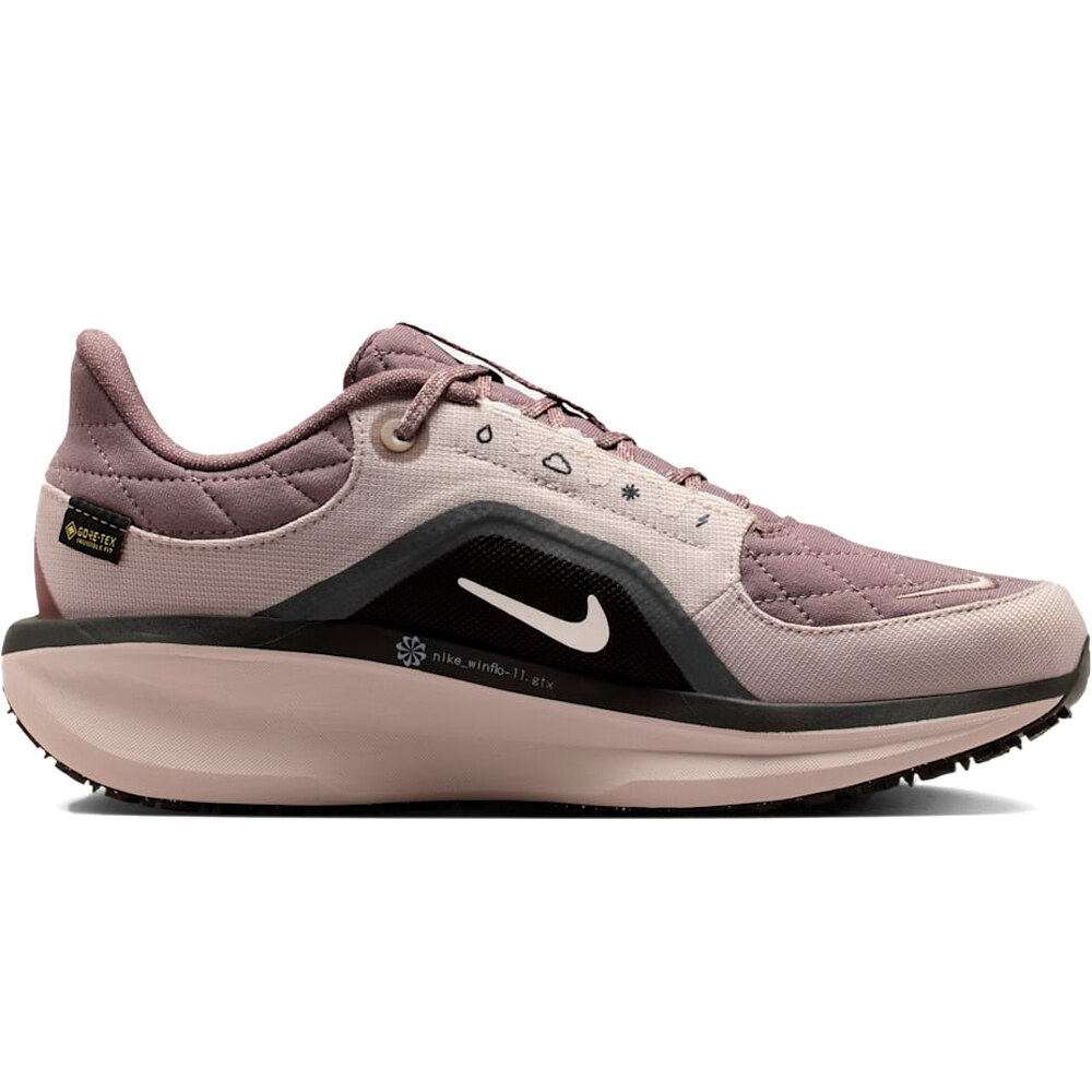 Nike zapatilla running mujer AIR WINFLO 11 GORE-TEX GRIS puntera