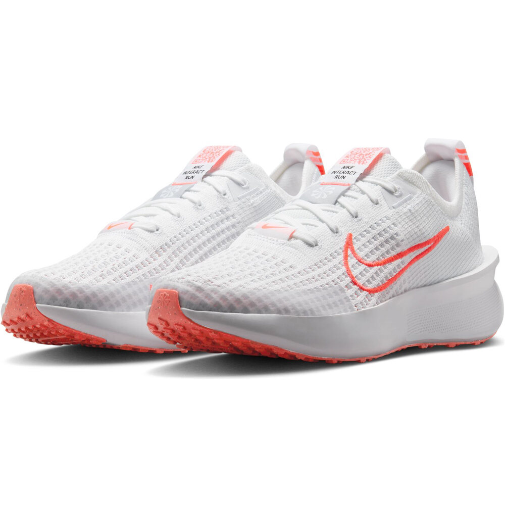 Nike zapatilla running mujer INTERACT BLANCO lateral interior