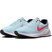 Nike zapatilla running mujer REVOLUTION 7 AZUL lateral interior