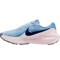 Nike zapatilla running mujer REVOLUTION 8 AZUL lateral interior
