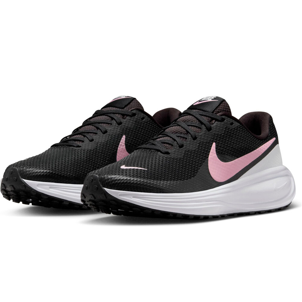 Nike zapatilla running mujer REVOLUTION 8 NEGRO lateral interior