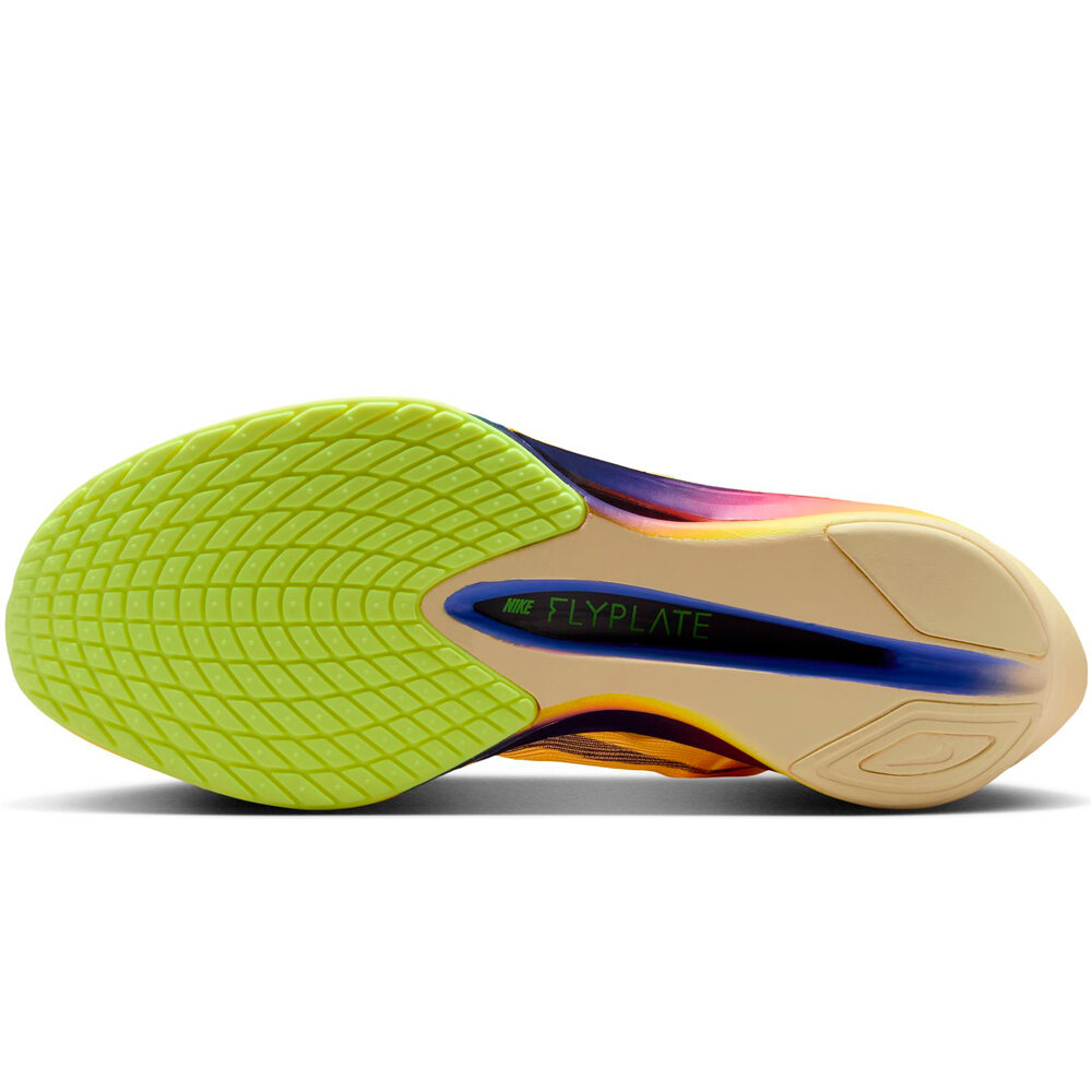 Nike zapatilla running mujer VAPORFLY NEXT% 4 AMARILLO vista superior