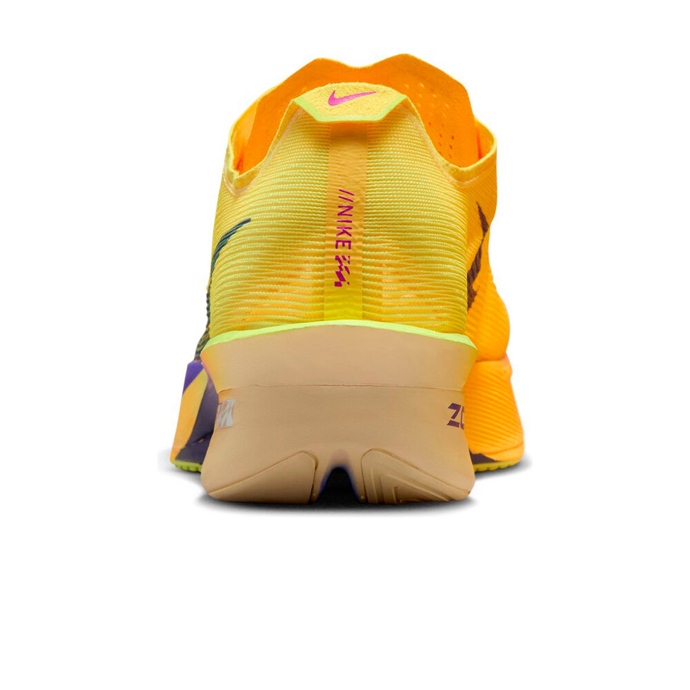 Nike zapatilla running mujer VAPORFLY NEXT% 4 AMARILLO vista trasera