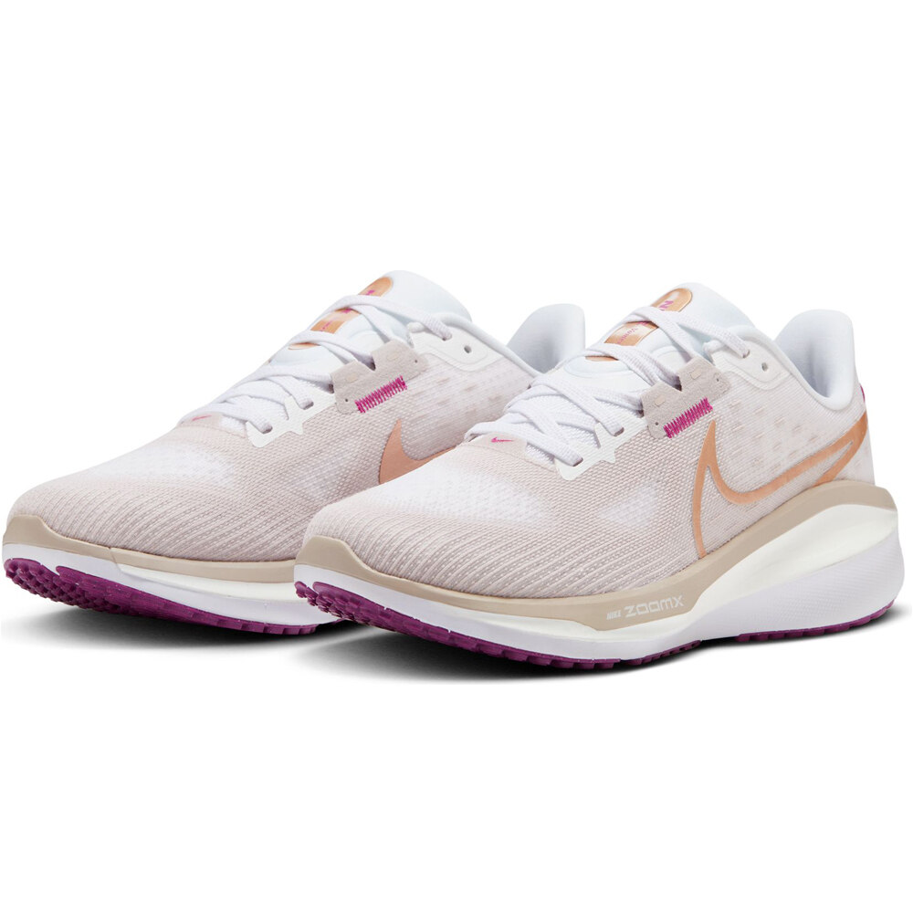 Nike zapatilla running mujer VOMERO 17 BLANCO lateral interior