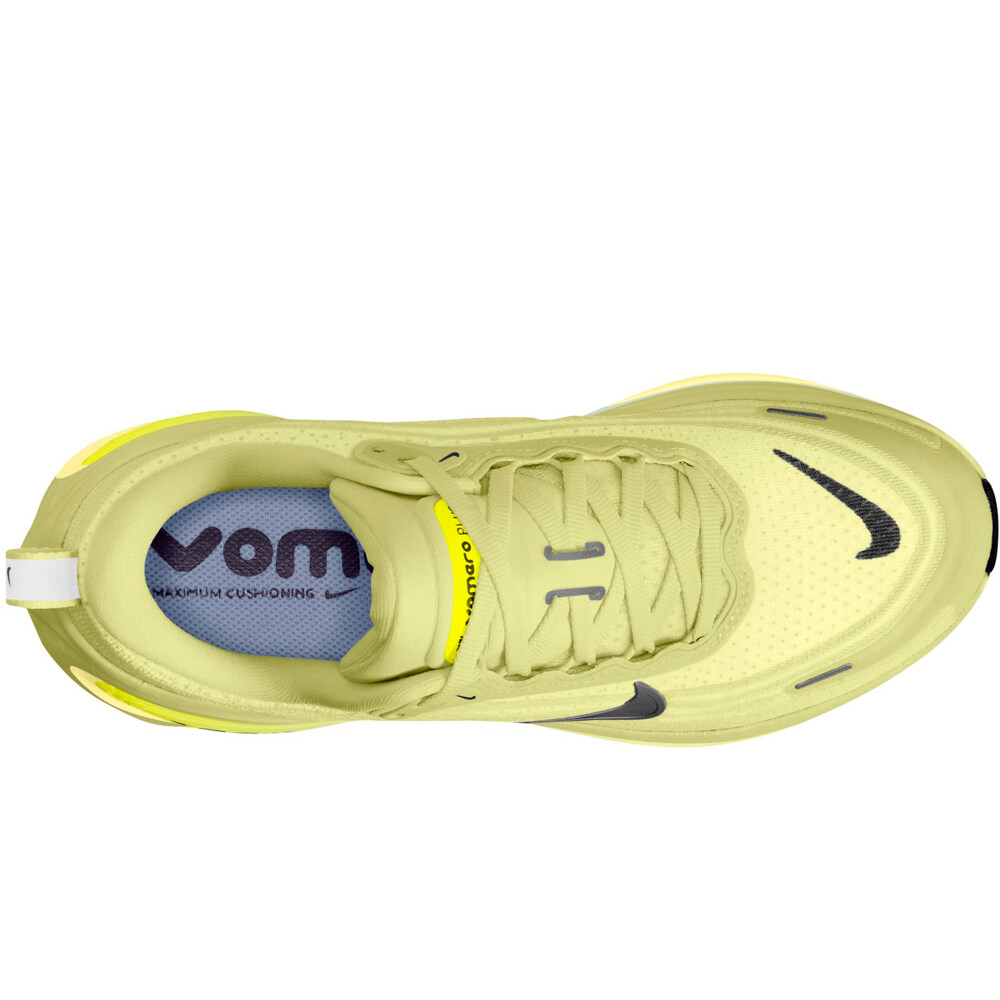 Nike zapatilla running mujer W NIKE VOMERO PLUS AMARILLO vista trasera