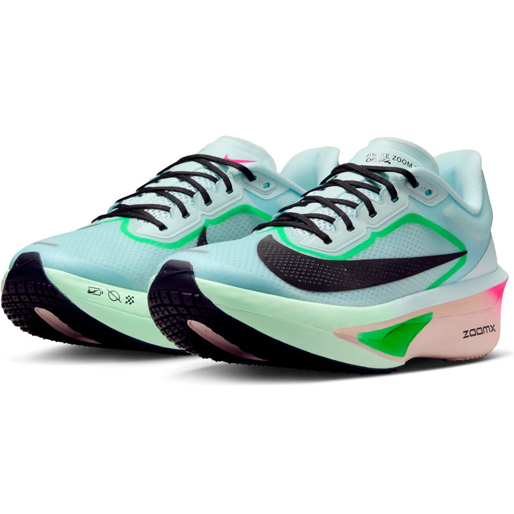 Nike zapatilla running mujer ZOOM FLY 6 AZUL lateral interior