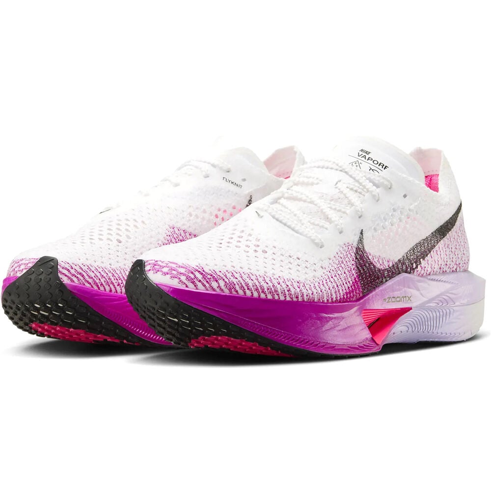 Nike zapatilla running mujer ZOOMX VAPORFLY 3 BLANCO lateral interior
