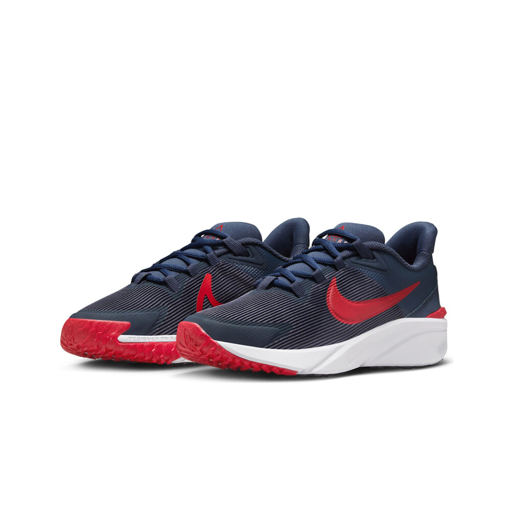 Nike zapatilla running niño STAR RUNNER 4 GRIS vista trasera