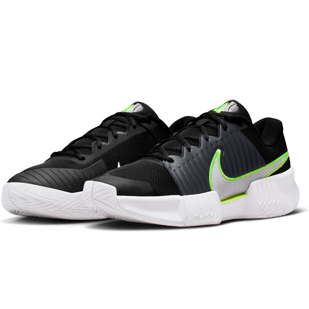 Nike Zapatillas Tenis Hombre GP CHALLENGE PRO NEGRO lateral interior