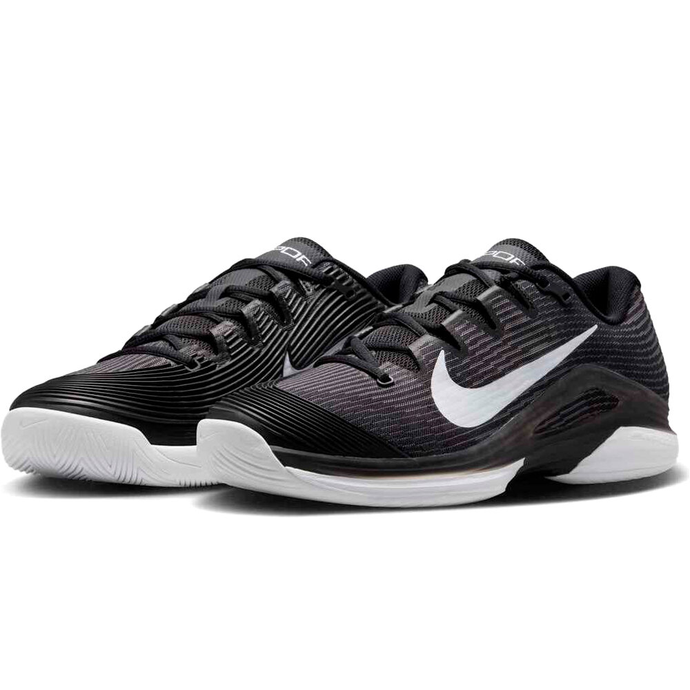 Nike Zapatillas Tenis Hombre VAPOR 12 NEGRO lateral interior