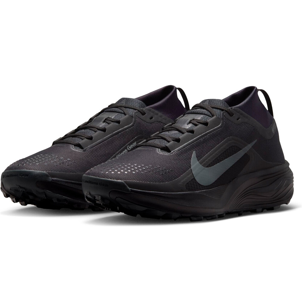 Nike zapatillas trail hombre ACG PEGASUS TRAIL GORE-TEX NEGRO lateral interior