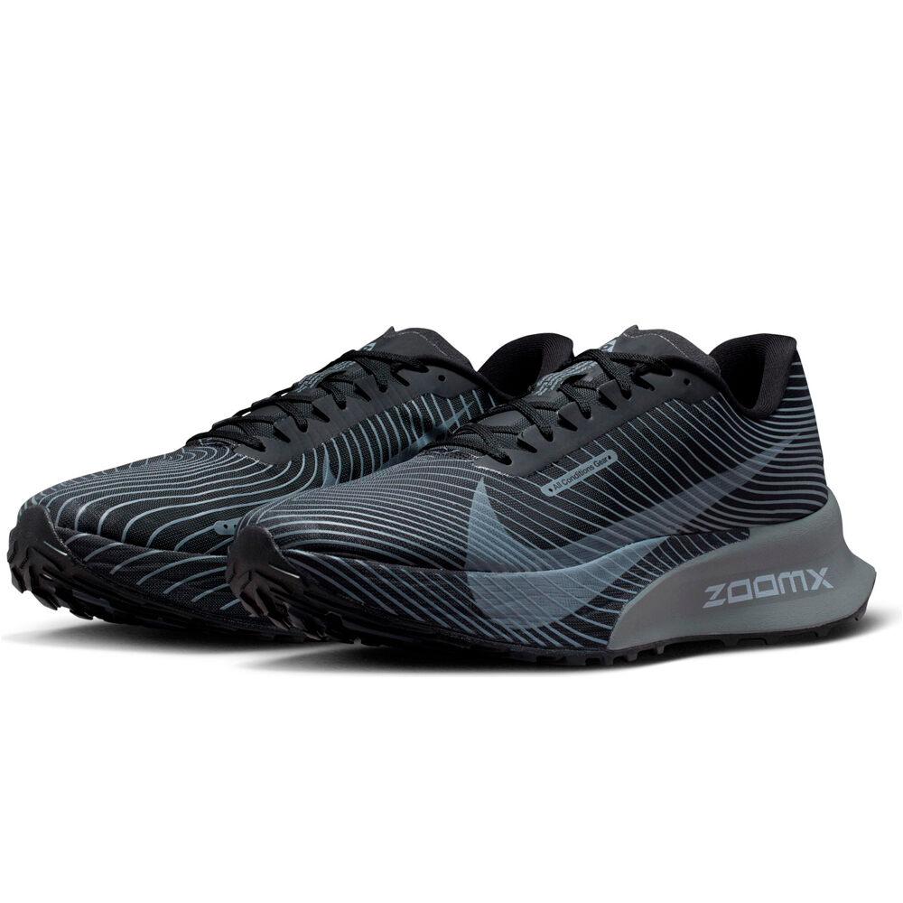 Nike zapatillas trail hombre ACG ULTRAFLY TRAIL GRIS lateral interior