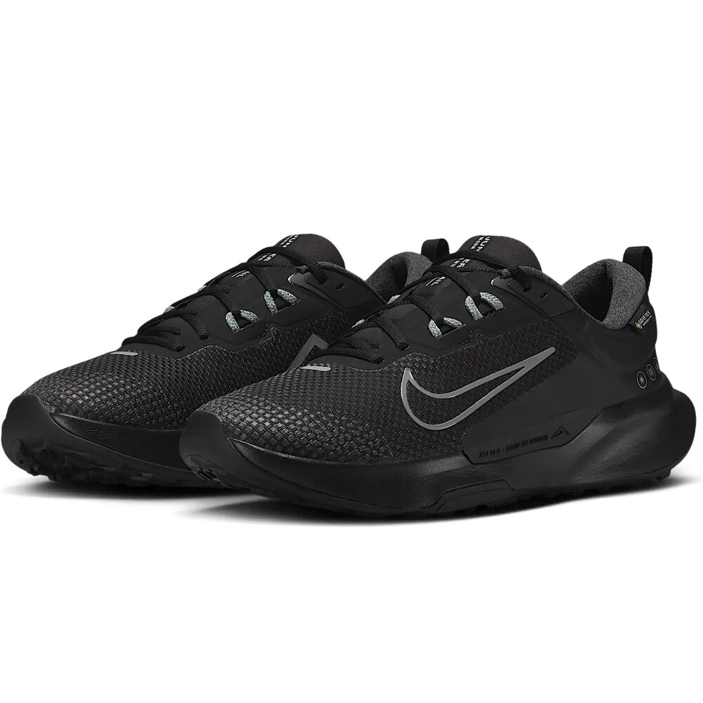 Nike zapatillas trail hombre JUNIPER TRAIL 2 GORE-TEX V2 NEGRO lateral interior