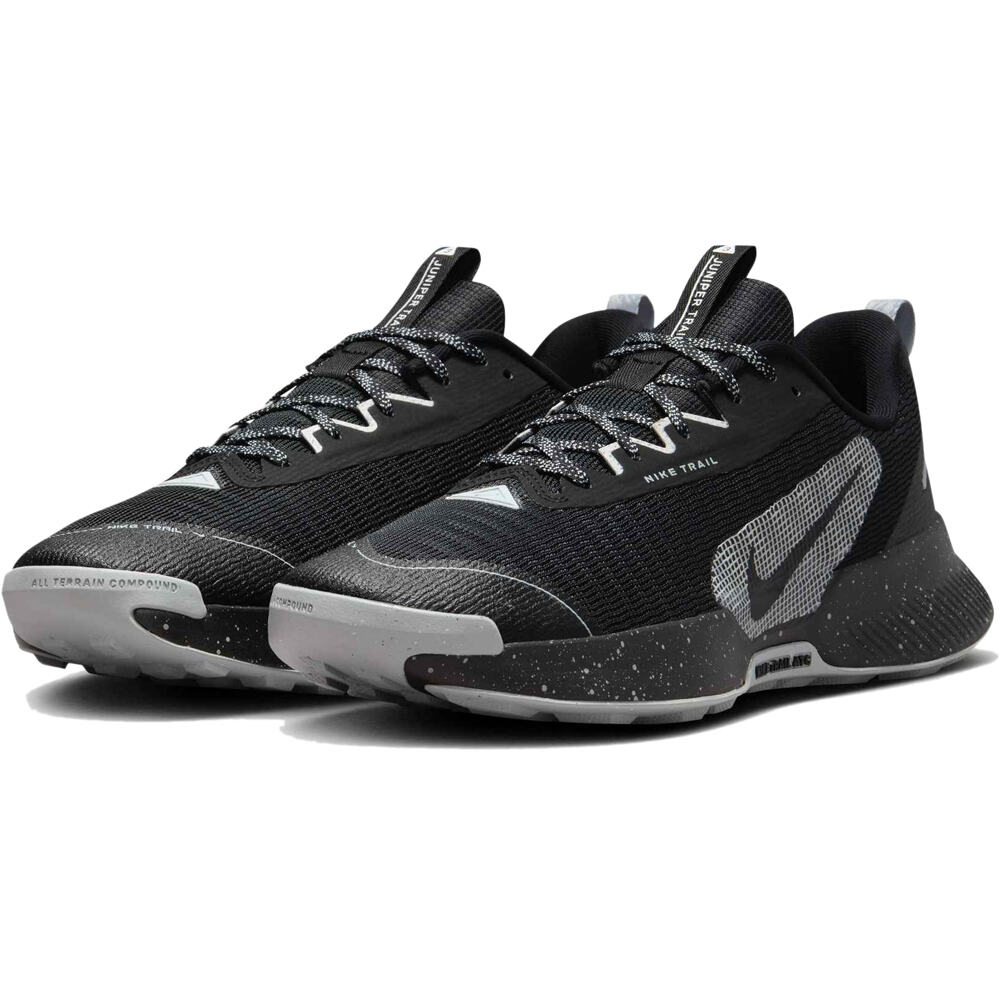 Nike zapatillas trail hombre JUNIPER TRAIL 3 NEGRO lateral interior