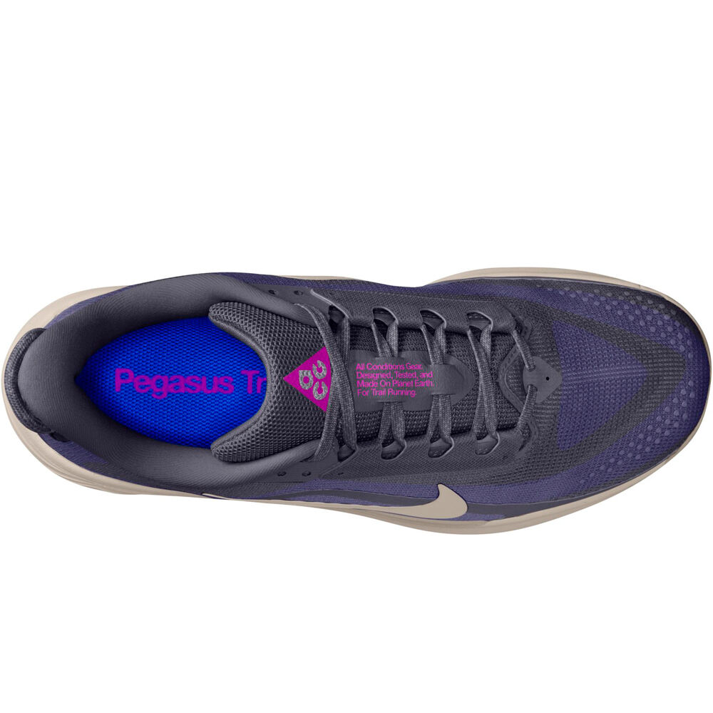 Nike zapatillas trail hombre NIKE ACG PEGASUS TRAIL MORADO vista trasera