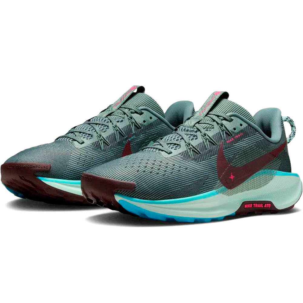 Nike zapatillas trail hombre PEGASUS TRAIL 5 VERDE lateral interior